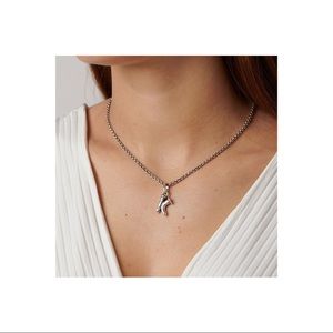 Uno De 50 Silver Letter K Charm Necklace/Bracelet